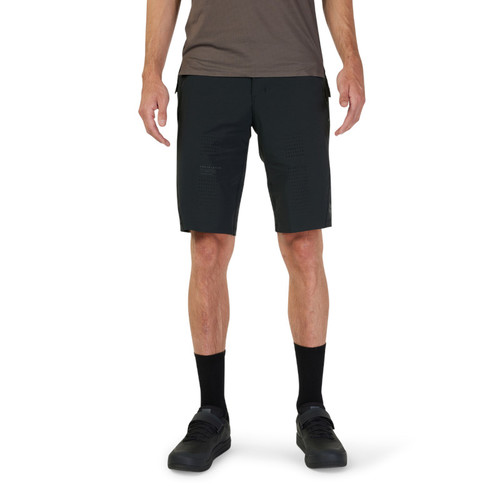 מכנס רכיבה קצר פוקס שחור עם ריפוד פריק - FOX RACING FLEXAIR W/LINER SHORTS V25