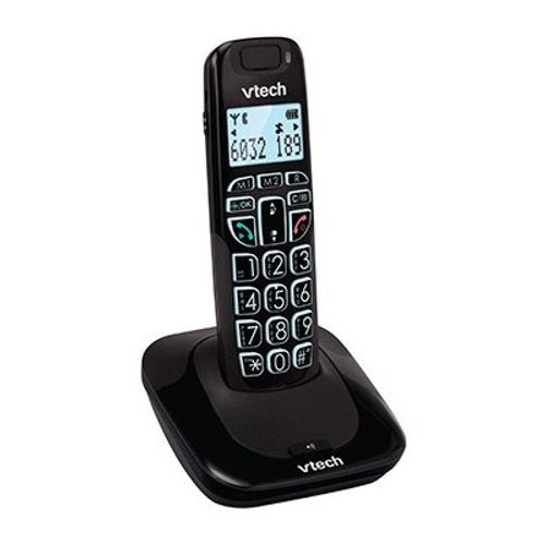 טלפון דק לכבדי שמיעה שחור  Vtech