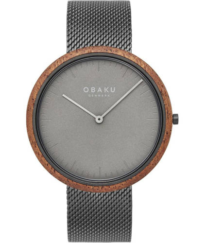 Obaku V245GXUUMU גודל 40MM זכוכית ספיר ומסגרת עץ