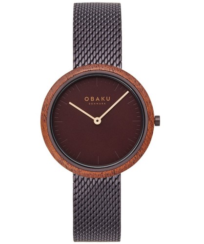 Obaku V245LXNNMN זכוכית ספיר ומסגרת עץ