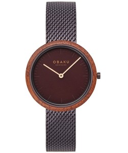 Obaku V245LXNNMN זכוכית ספיר ומסגרת עץ