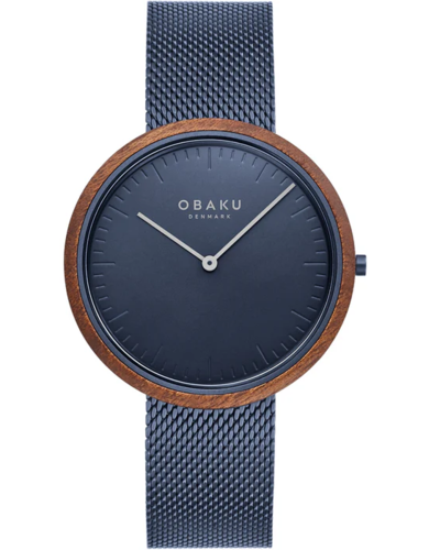Obaku V245GXLLML גודל 40MM זכוכית ספיר ומסגרת עץ