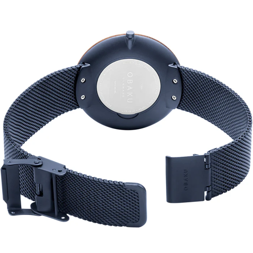 Obaku V245GXLLML גודל 40MM זכוכית ספיר ומסגרת עץ
