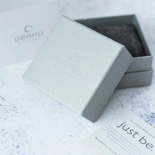 Obaku V245GXLLML גודל 40MM זכוכית ספיר ומסגרת עץ