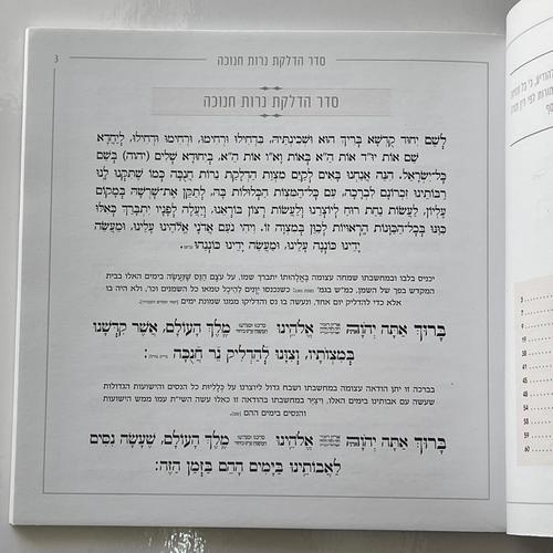 סדר הדלקת נרות חנוכה 