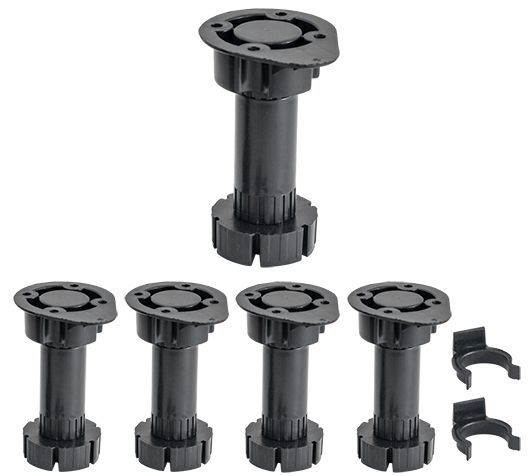 רגלית למטבח מפלסטיק, דגם KIT130A שחור