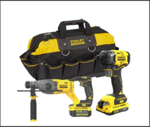 סט 2 כלים V20 כולל 2 סוללות STANLEY FATMAX 4AH