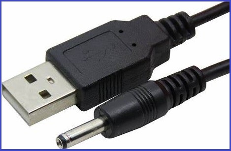 כבל הפעלה/טעינה USB-DC