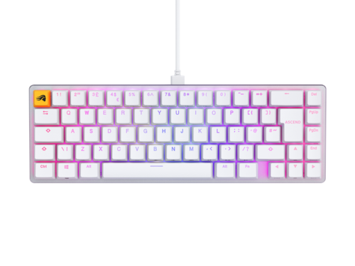 מקלדת מכאנית Glorious GMMK V2 65% (Pre-Built) צבע לבן
