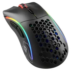 עכבר גיימינג אלחוטי ביצועים גבוהים ותגובה מהירה Glorious Model D צבע שחור