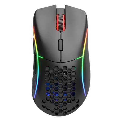 עכבר גיימינג אלחוטי ביצועים גבוהים ותגובה מהירה Glorious Model D צבע שחור