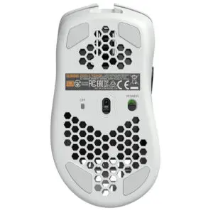 עכבר גיימינג אלחוטי ביצועים גבוהים ותגובה מהירה Glorious Model D צבע לבן