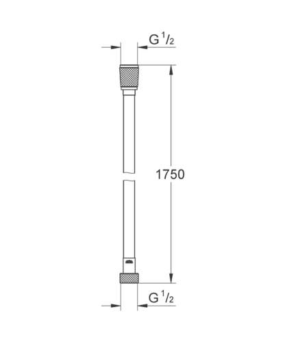 צינור מקלחת 1.75 מ' SILVERFLEX זהב אדום