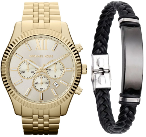 סט מייקל קורס גברים Michael Kors MK8281 צמיד מתנה