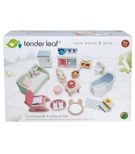 סט רהיטים כפרי בצבעי פסטל TENDER LEAF