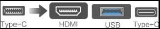 תחנת עגינה TYPE-C לניידים 3 ב-1