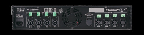 מגבר DSP ארבע ערוצים  WaveDynamics™ 4 x 350W AUDAC SMQ350