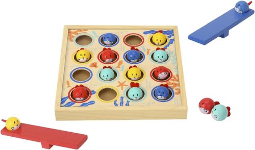 משחק קליעה למטרה מעץ - דגים צוללים