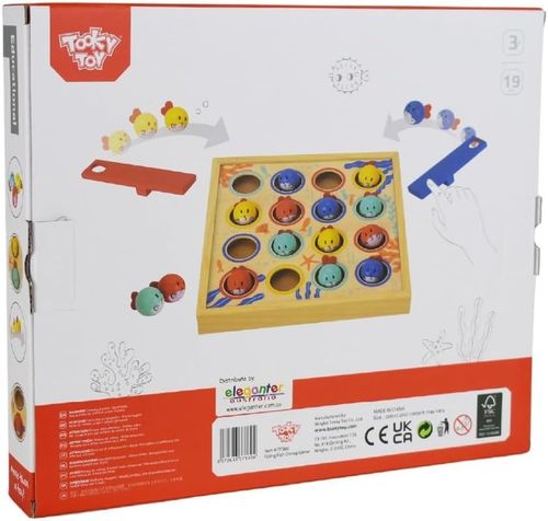 משחק קליעה למטרה מעץ - דגים צוללים