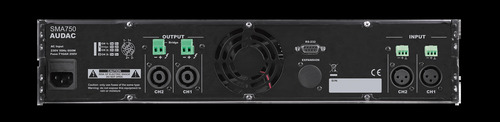 מגבר DSP דו-ערוצי  WaveDynamics™ 2 x 750W AUDAC SMA750