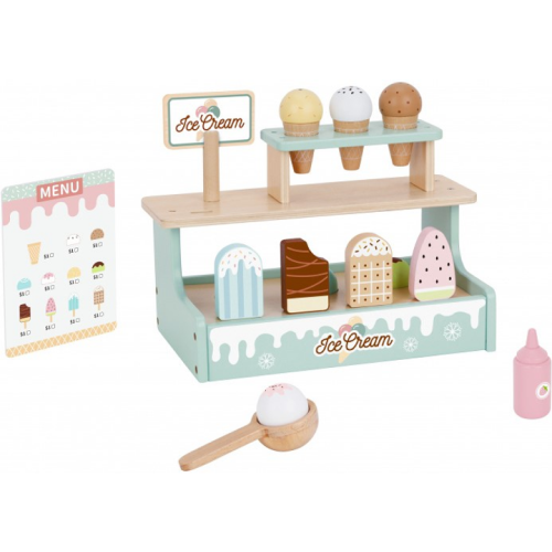 דוכן גלידות וארטיקים מעץ