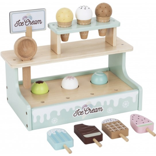 דוכן גלידות וארטיקים מעץ