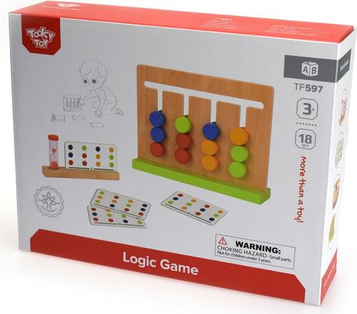 משחק חשיבה מעץ לגיל הרך - סידור חרוזים