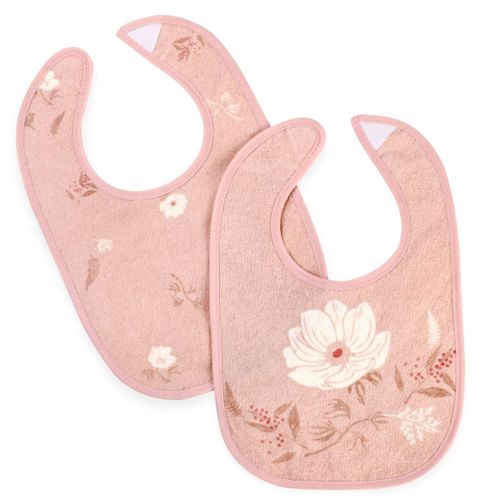 זוג סינרים מבד מגבת עם סקוצ'  - פרחים