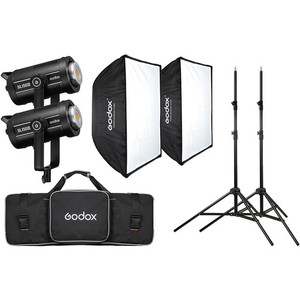 ערכת 2 תאורות Godox SL-150 III kit 