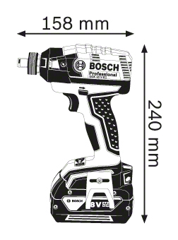 מברגה/מפתח רטיטה אימפקט BOSCH GDX 18V EC