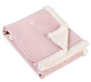 שמיכה דו צדדית קורדרוי רקום שרפא - פרחים