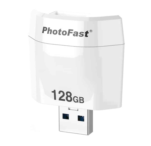 גיבוי קבצים נייד לאייפון בטעינה PhotoCube 128GB