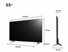 טלוויזיה חכמה 55 אינץ' 4K UHD אל ג'י LG דגם 55QNED756RB
