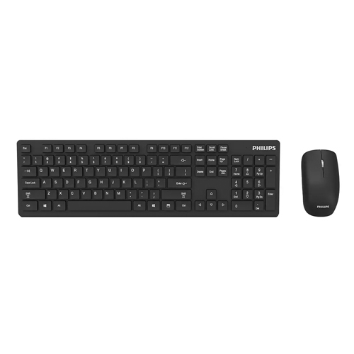 סט מקלדת ועכבר אלחוטי שחור PHILIPS C501