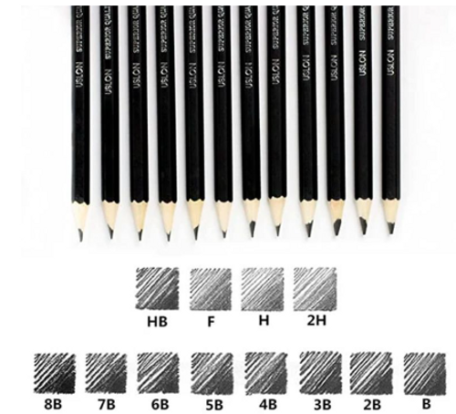  סט 12 עפרונות שרטוט Giaded Pencil