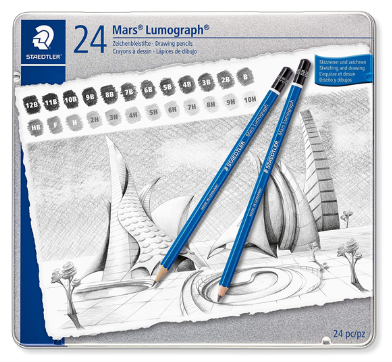  סט עפרונות שרטוט Mars Lumograph 100, G24