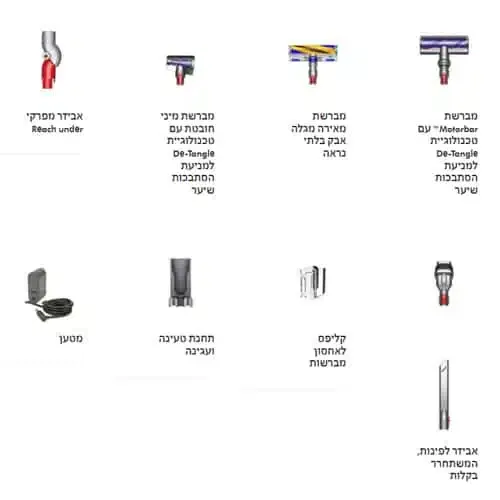שואב אבק נטען DYSON דייסון V12 Detect Slim Absolute