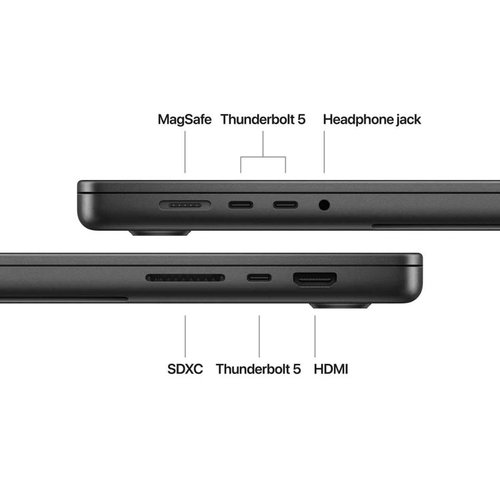 מקבוק פרוApple MacBook Pro 16 M4 Pro Chip 14-Core 24GB RAM 512GB SSD, 20-Core GPU in Space Black MX2X3HB/A (Late 2024)
