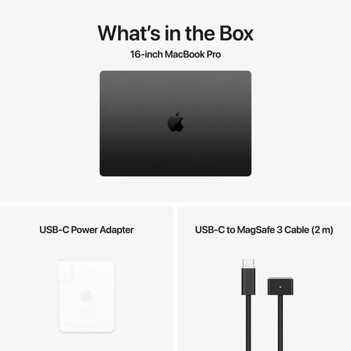 מקבוק פרוApple MacBook Pro 16 M4 Pro Chip 14-Core 24GB RAM 512GB SSD, 20-Core GPU in Space Black MX2X3HB/A (Late 2024)
