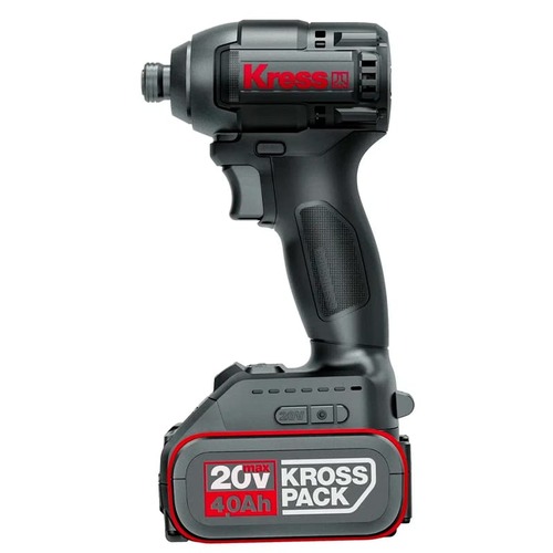 מברגת אימפקט נטענת KRESS KU280.9 20V Brushless 190Nm | 4 מצבי עזר – גוף בלבד