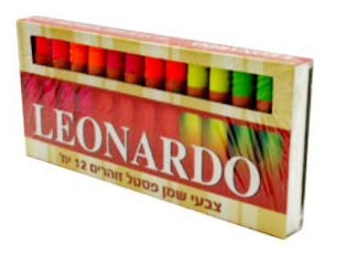 צבעי פסטל שמן זוהרים - 12 יח