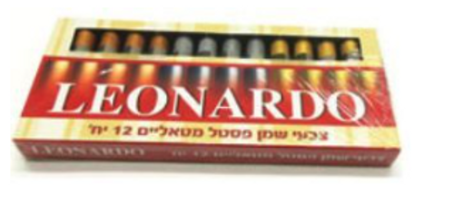  צבעי פסטל שמן מטאליים - 12 יחי