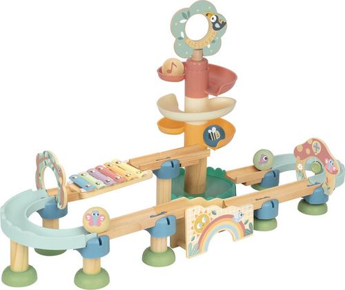 מסלול כדורים ענק מעץ