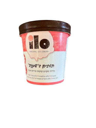גלידת טבעונית תותים 