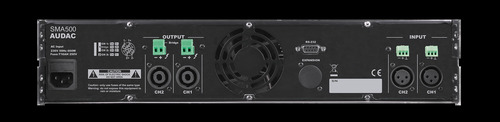 מגבר DSP דו-ערוצי  WaveDynamics™ 2 x 500W AUDAC SMA500