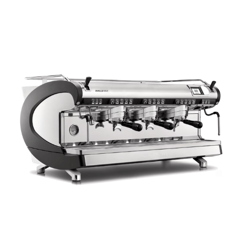 מכונת אספרסו מקצועית 3 ראשים שחור/לבן - Nuova Simonelli Aurelia Wave Volumetric 3GR