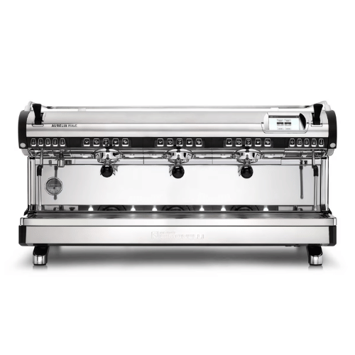 מכונת אספרסו מקצועית 3 ראשים שחור/לבן - Nuova Simonelli Aurelia Wave Volumetric 3GR