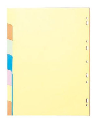  חוצצים 1/7 מבריסטול מנילה מדורג- פוליו