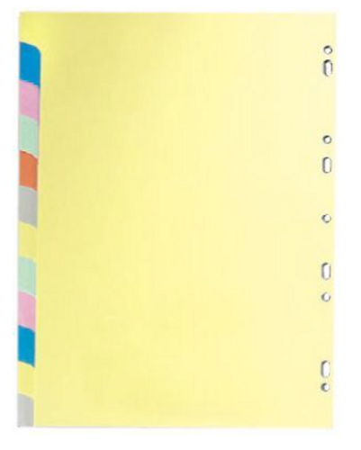  חוצצים 1/12 פלסטיק צבעוני