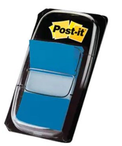  דגלונים לתיוק משרדי 3M Post It - כחול